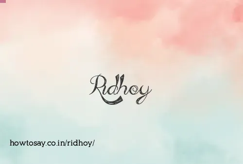 Ridhoy