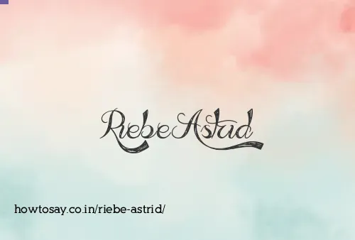 Riebe Astrid