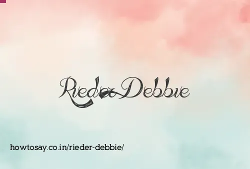 Rieder Debbie