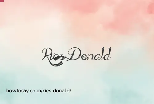 Ries Donald
