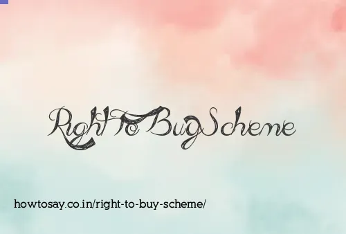 Right To Buy Scheme