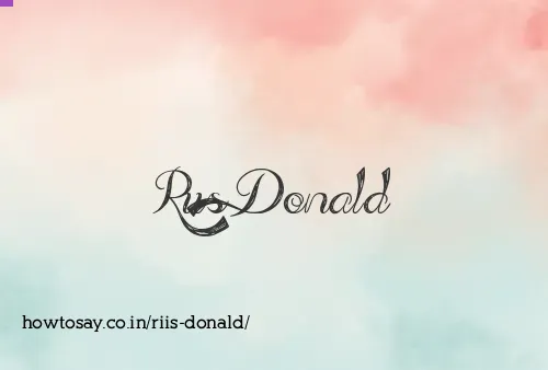 Riis Donald