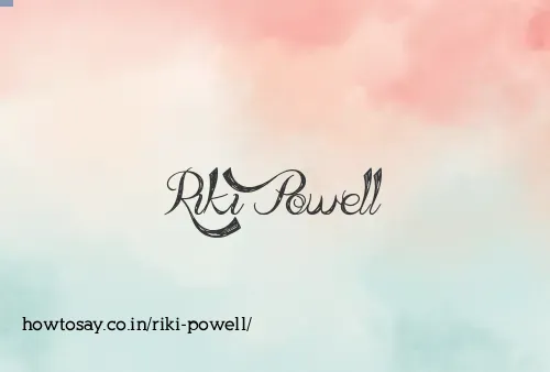 Riki Powell