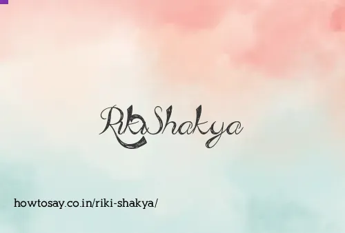 Riki Shakya