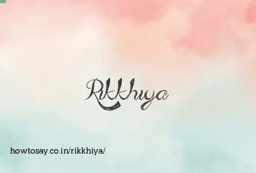 Rikkhiya