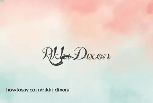 Rikki Dixon