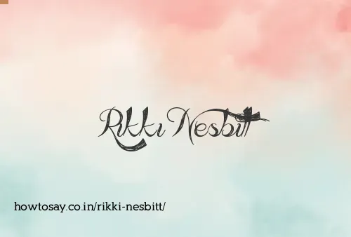 Rikki Nesbitt