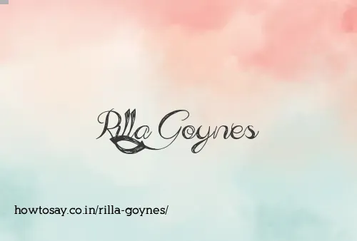 Rilla Goynes