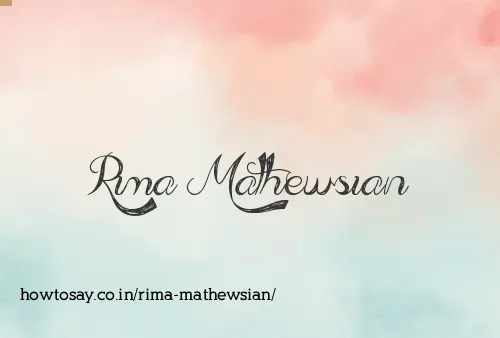 Rima Mathewsian