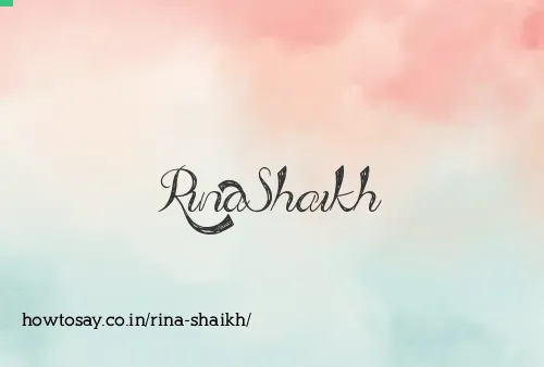 Rina Shaikh