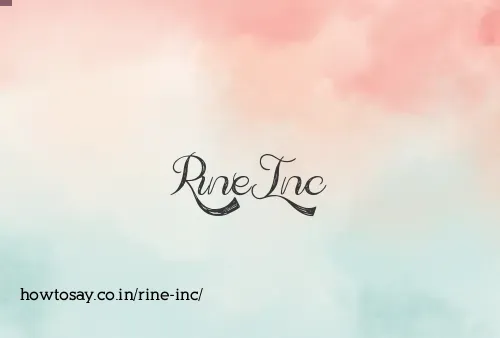 Rine Inc