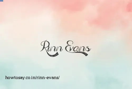 Rinn Evans