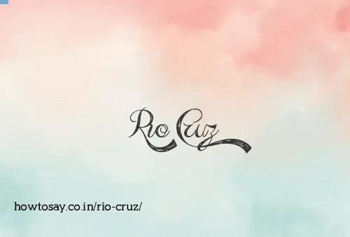 Rio Cruz