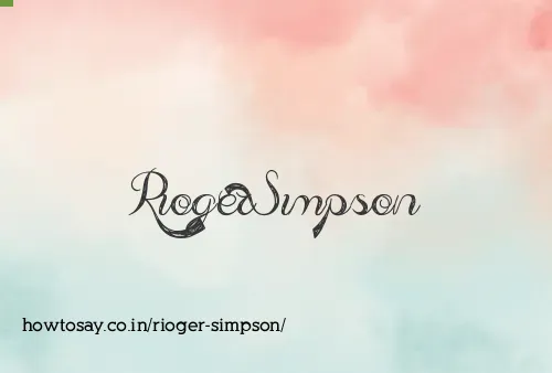 Rioger Simpson