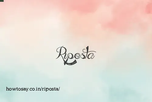 Riposta