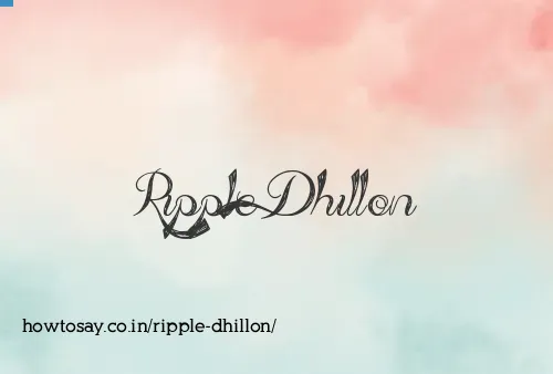 Ripple Dhillon