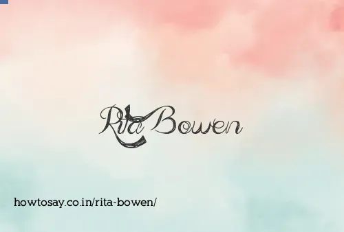 Rita Bowen