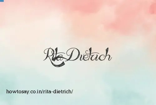 Rita Dietrich