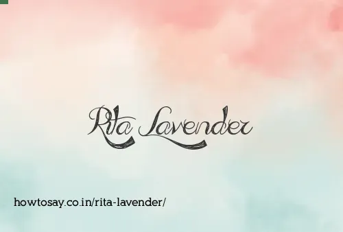 Rita Lavender
