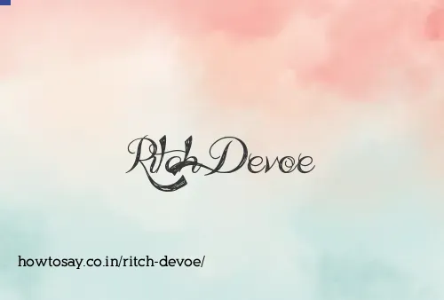 Ritch Devoe