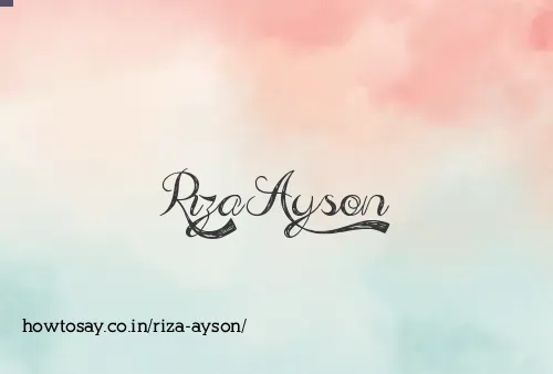 Riza Ayson