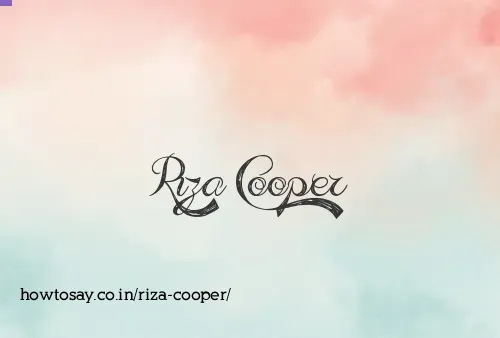 Riza Cooper