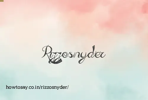 Rizzosnyder