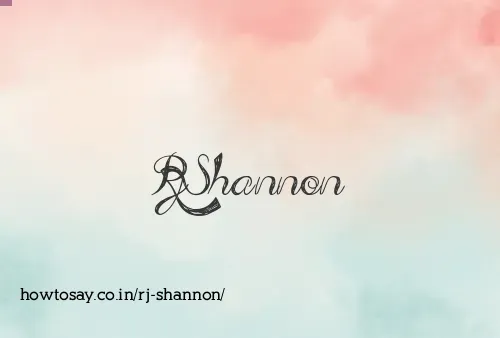Rj Shannon
