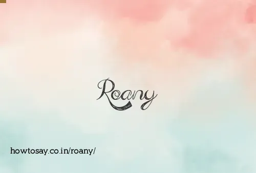Roany