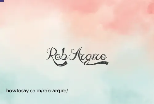 Rob Argiro