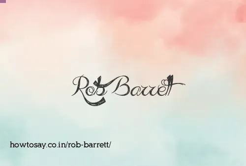 Rob Barrett