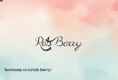 Rob Barry