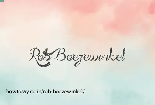 Rob Boezewinkel