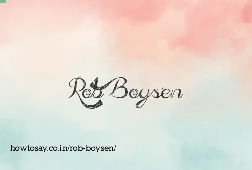 Rob Boysen