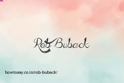 Rob Buback