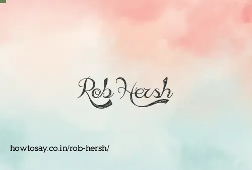 Rob Hersh