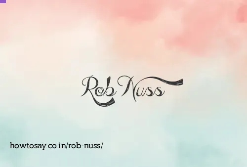 Rob Nuss