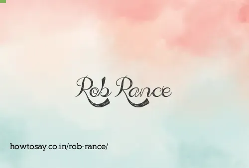 Rob Rance