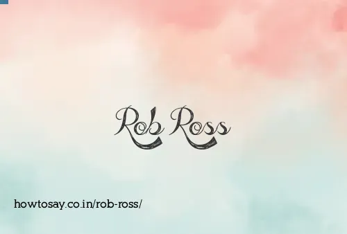 Rob Ross