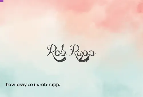 Rob Rupp