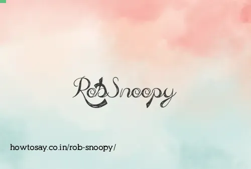 Rob Snoopy
