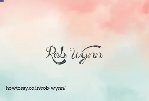 Rob Wynn