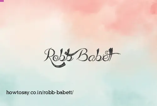 Robb Babett