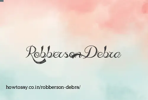 Robberson Debra