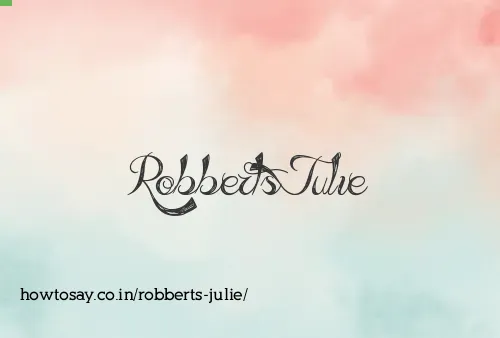 Robberts Julie