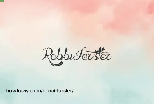 Robbi Forster