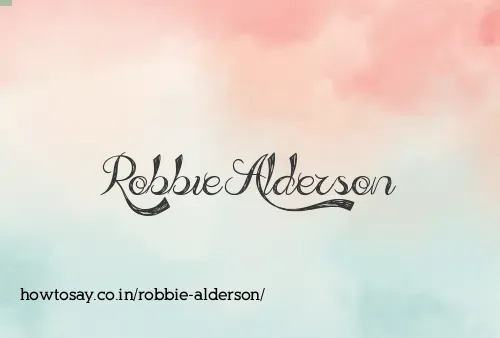 Robbie Alderson