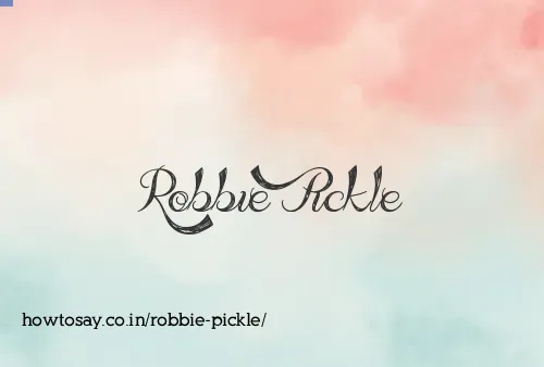 Robbie Pickle