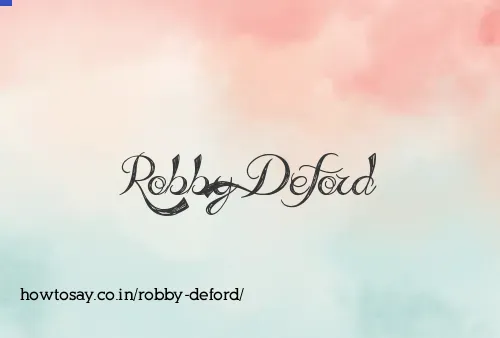 Robby Deford