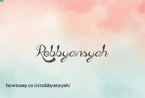 Robbyansyah